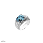 Anello Acquamarina Aral Color Plus