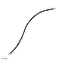 Bracciale Tennis Griffe Brillanti Neri - immagine 2