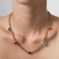 Collana Claudia 5 Pietre Grande - immagine 2
