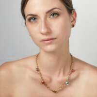 Collana Claudia 5 Pietre Grande - immagine 3