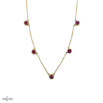 Collana Cordelia Rubino 5 Elementi