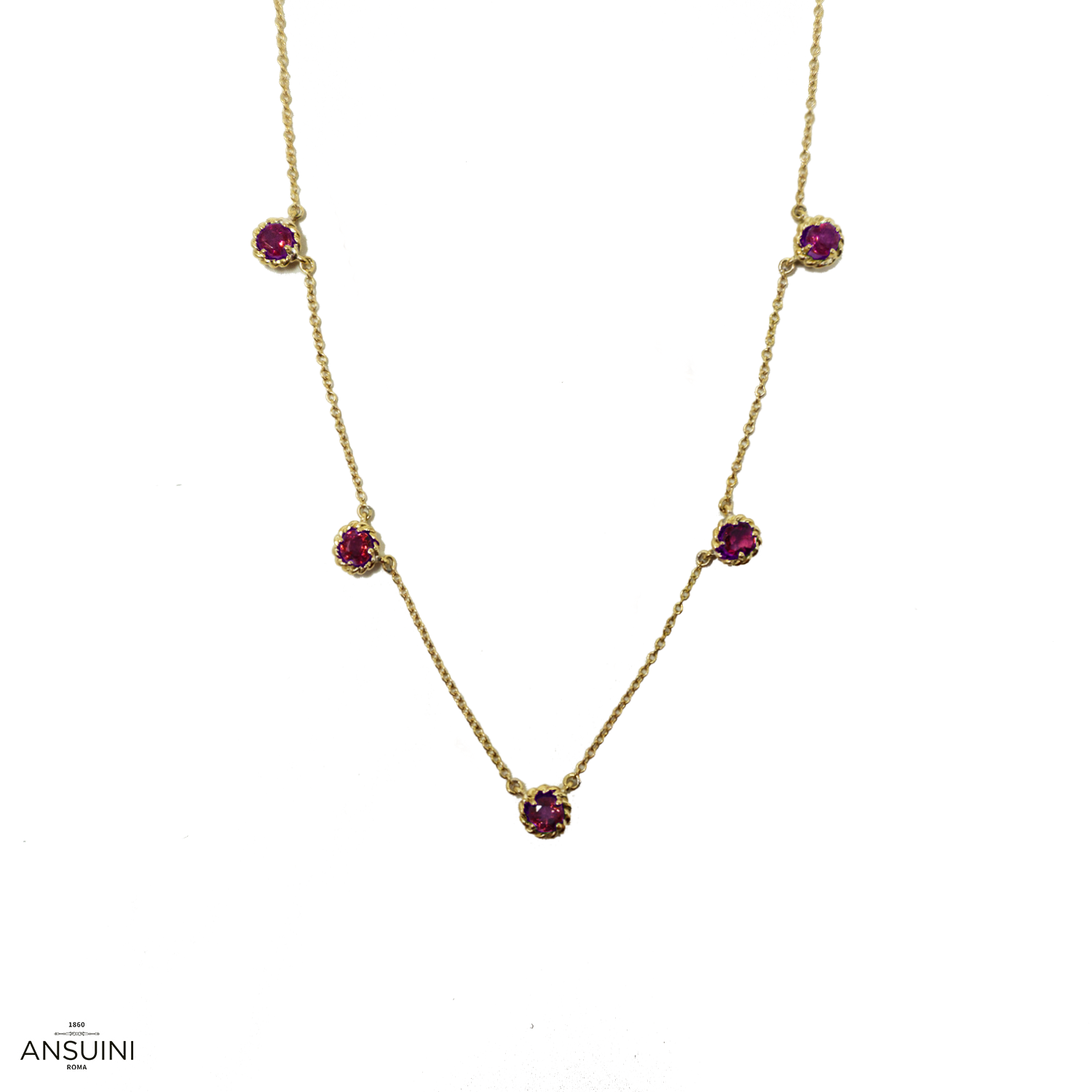Cordelia Necklace Ruby 5 Elements