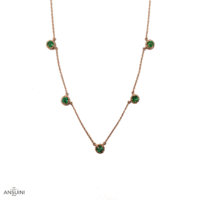Collana Cordelia Smeraldo 5 Elementi - immagine 2