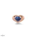 Anello Zaffiro Cuore