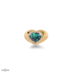 Anello Smeraldo Cuore