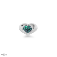 Anello Smeraldo Cuore - immagine 2