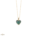 Collana Smeraldo Cuore