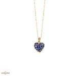Collana Zaffiro Cuore