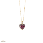 Collana Rubino Cuore