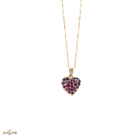 Collana Rubino Cuore