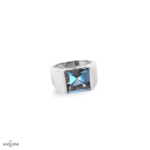 Anello Acquamarina Carrè