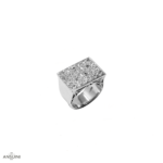 Anello Diamanti Taglio Vecchio Anni 50