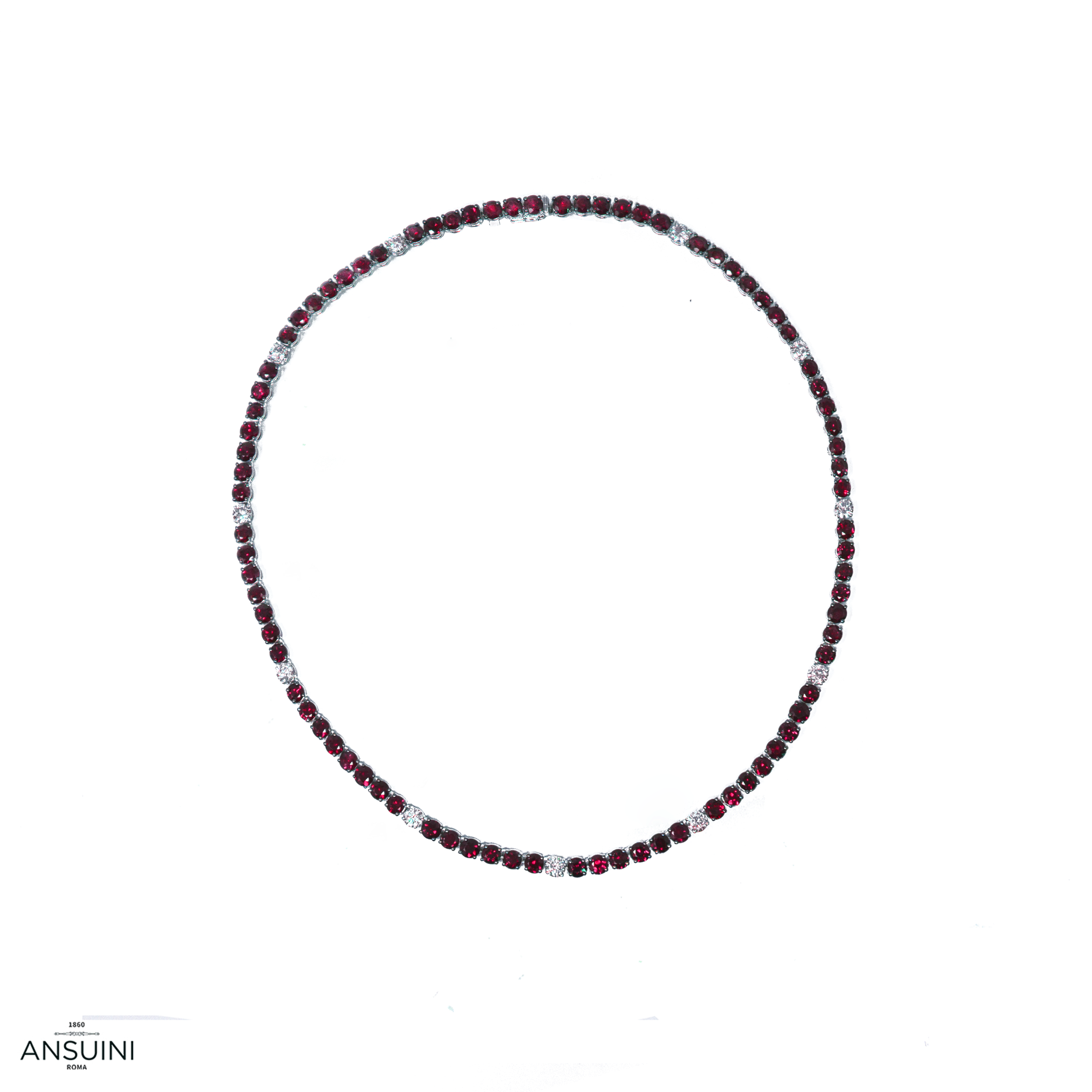 Rubies and Diamonds Necklace