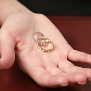 Flat Weave Wedding Ring - Image 6